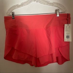 CALIA by Carrie Underwood Women's Petal Hem Shorts- CHARISMA CORAL COLOR